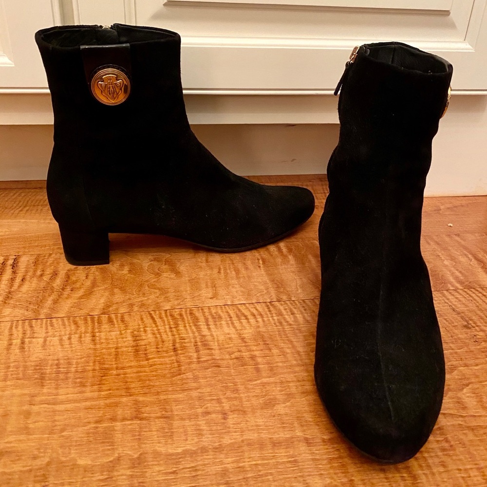 Gucci Black Suede Booties